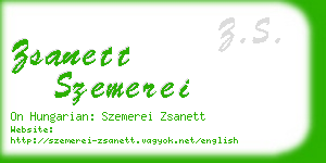 zsanett szemerei business card